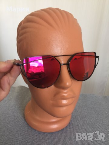 НОВИ Дамски Слунчеви Очила Модерни Огледални Черни Червени Розови Лилави Оранжеви, снимка 17 - Слънчеви и диоптрични очила - 44447899