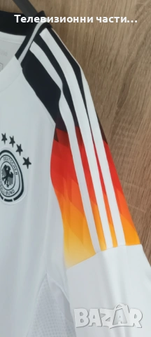 Оригинална тениска на Германия домакински екип Евро 2024 Тони Кроос #8 Adidas IP8139,размер XL, снимка 10 - Спортни дрехи, екипи - 54319202