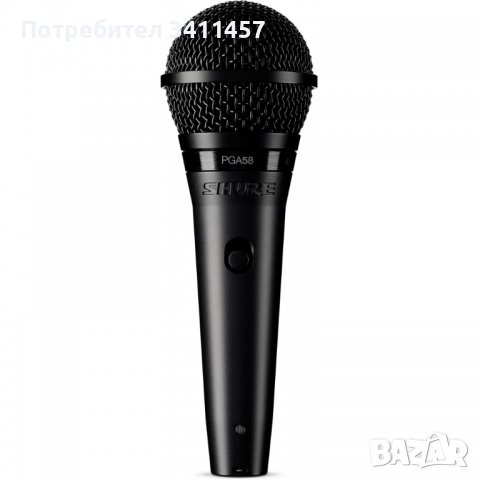 КОМПЛЕКТ МИКРОФОН И СТОЙКА SHURE PGA58BTS, снимка 3 - Микрофони - 39943176