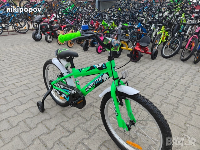BG Детски велосипед 20" SPARTAN зелен, снимка 5 - Велосипеди - 54334431