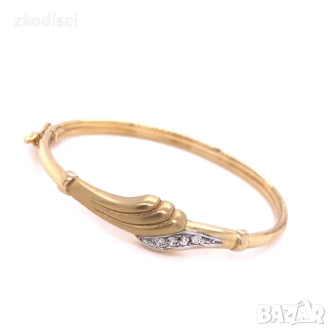 Златна детска гривна 5,57гр. 14кр. проба:585 модел:3159-2, снимка 2 - Гривни - 48611632