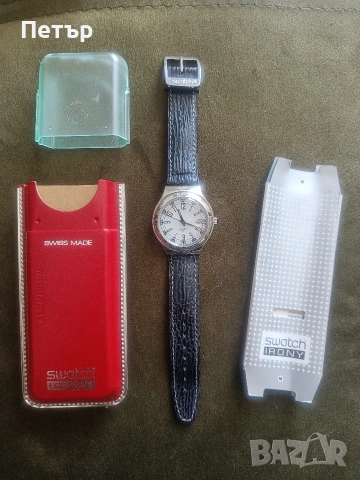 Swatch Irony Big Slate (YGS406) – 1995 г. | NOS Пълен комплект, снимка 3 - Мъжки - 54361630