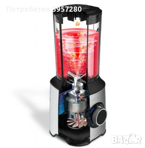 Блендер Taurus Prior Advance+ 1800 (1800W, 2L, 6 ножа, 4 функции, филтър, чаша), снимка 7 - Блендери - 53283217