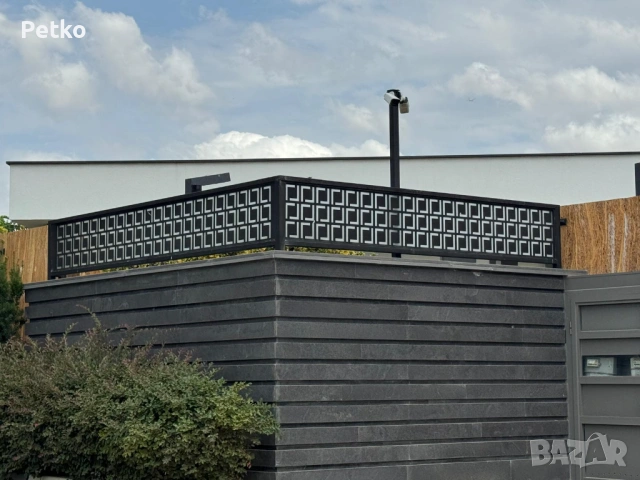 Лазерно изрязано пано за ограда + метален кол, снимка 11 - Огради и мрежи - 53132260