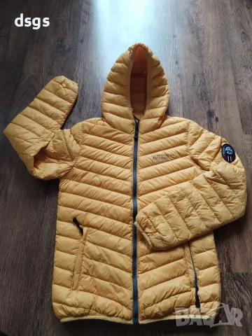 scandinavian explorer down jacket yellow - ултралеко пухено яке ХС, снимка 7 - Якета - 56514557