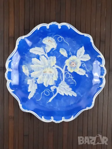 Старо синьо плато с цвете - Jlmenau, Германия