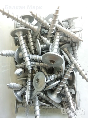 Винтове с широка периферия за дърво,дървени конструкции,огради , навеси,8х50– 48бр, снимка 5 - Строителни материали - 50517190