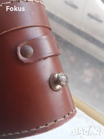 Стар английски кожен калъф за бинокъл, снимка 3 - Антикварни и старинни предмети - 53339827