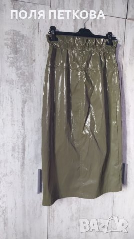 Кожена пола на ZARA, снимка 5 - Поли - 38128425