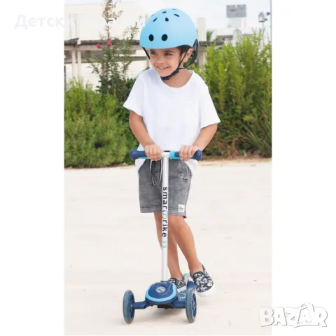 Тротинетка Scooter smarTrike T3, синя/лилава, снимка 6 - Скутери и тротинетки - 50088557