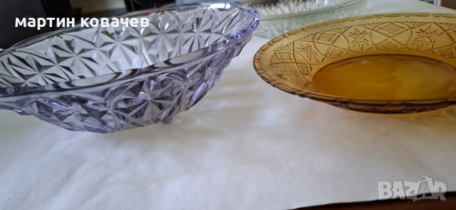 стъклена посуда от едно време , снимка 5 - Декорация за дома - 53881398