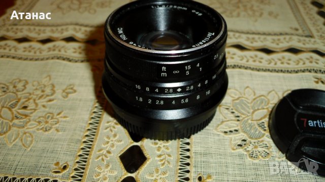 Обектив 7Artisans 25mm F 1.8 за Fujifilm X, снимка 2 - Обективи и филтри - 44198628