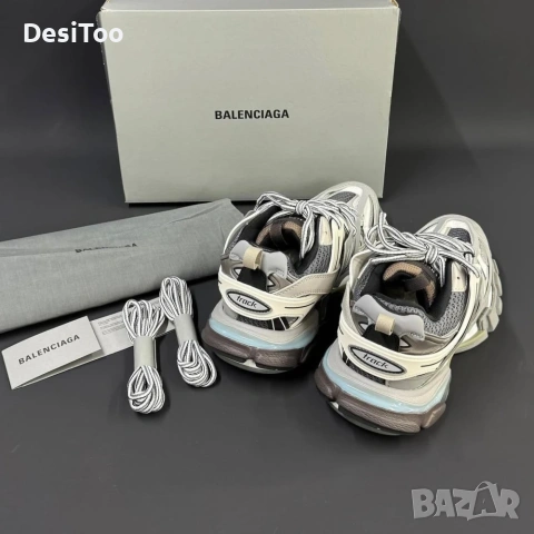 Balenciaga Track Sneaker "Grey/White , снимка 5 - Маратонки - 54358250