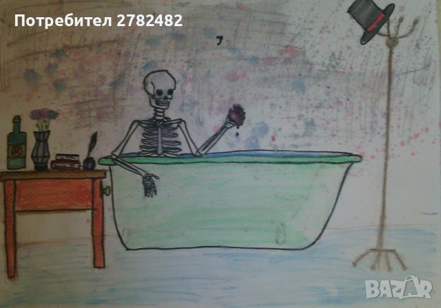 Рисунки с акварел, цветни моливи, тънкописец в Картини в гр. Бургас -  ID37821412 — Bazar.bg