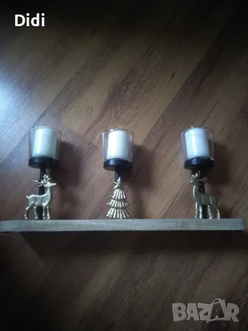 Свещник Коледа Пепко, снимка 2 - Декорация за дома - 48489317