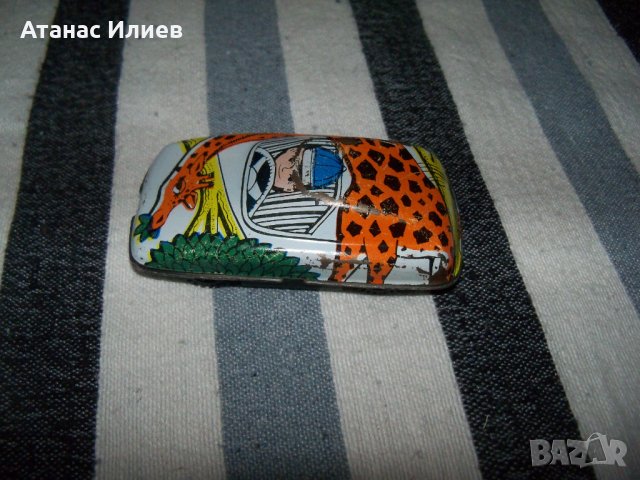 Стара малка ламаринена количка соц играчка СССР, снимка 3 - Коли, камиони, мотори, писти - 37506434