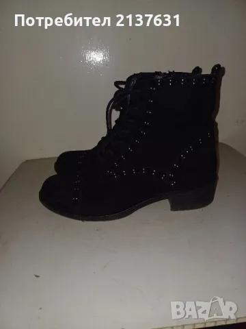 ДАМСКИ  ВЕЛУРЕНИ  ЧЕРНИ  БОТИ  - N 37
