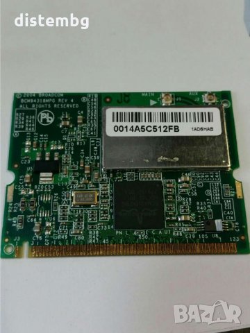 Безжична карта BCM4318MPG за Fujitsu Amilo A1655G, снимка 1 - Мрежови адаптери - 32184225