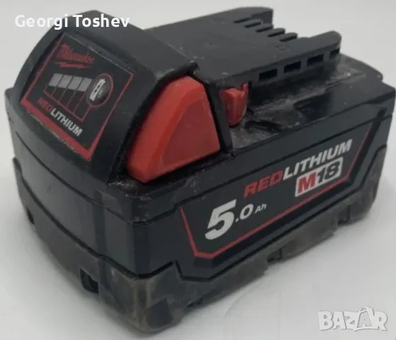 Продавам комплект винтоверт,Milwaukee M18 B Blid 2, 2 батерии 5 Mah, комбинирано зарядно и куфар, снимка 5 - Винтоверти - 49796702