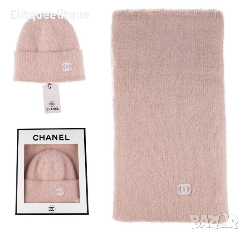 зимен шал и шапка calvin klein chanel , снимка 9 - Шапки - 52415870