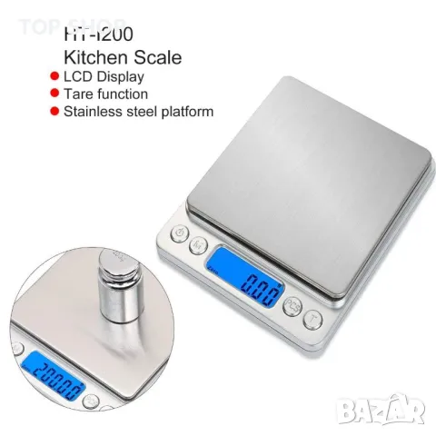 Акумулаторна прецизна везна 3000g x 0,1g Sunnyflowk HT-I200, снимка 5 - Други - 48772066