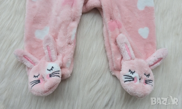 Бебешки ромпър Зайче 0-3 месеца, снимка 4 - Бебешки гащеризони - 52348191