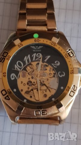 Мъжки механичен часовник автоматик Minoir, снимка 6 - Мъжки - 29538594