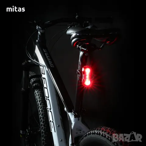 Задна LED стоп светлина за велосипед FORCE DEUX, 40 LM, 5x LED, USB, снимка 3 - Аксесоари за велосипеди - 49807708