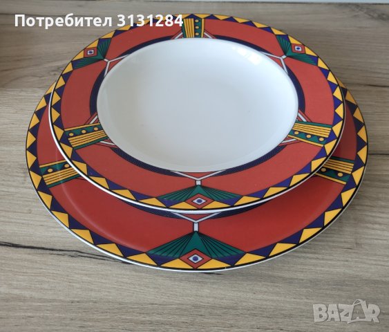 Винтидж Арт Деко Kahla сет чинии Германия, снимка 4 - Чинии - 40829818