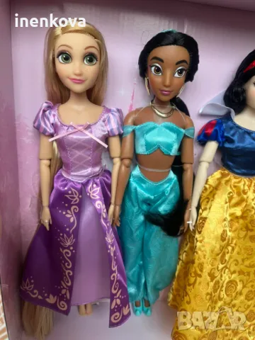 Кукла Тиана, Рапунцел, Покахонтас, Мулан, Есмералда, Пепеляшка, Аврора, Жасмин, Снежанка, Ариел, Бел, снимка 10 - Кукли - 38927058