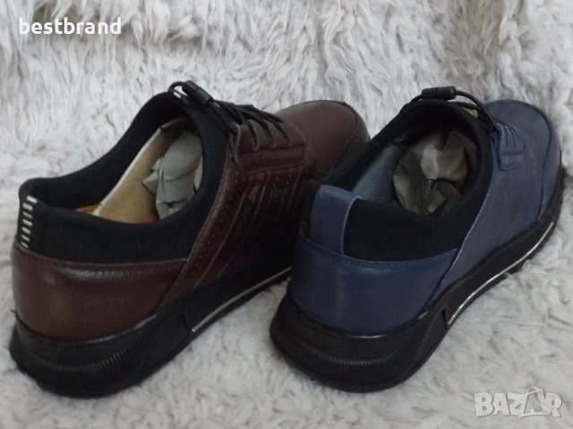 Обувки, естествена кожа, ластични връзки, код 158/79, снимка 7 - Спортно елегантни обувки - 42923947