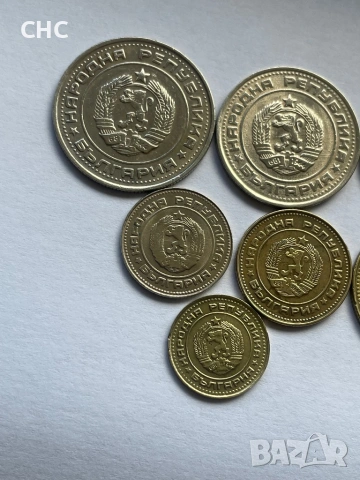 Монети 1990 година. 1, 2, 5, 10, 20, 50 стотинки и 1 лев 1990 година., снимка 6 - Нумизматика и бонистика - 53042311