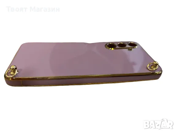 Калъф Silicon Optim Solution за Samsung Galaxy A04s, силиконов TPU, нов дизайн, лилав, снимка 3 - Калъфи, кейсове - 48520046