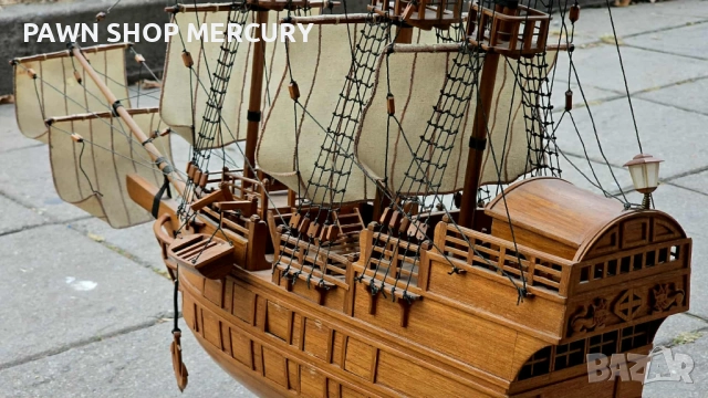 Продавам ръчна изработка старинен кораб уникат, снимка 2 - Антикварни и старинни предмети - 52012065