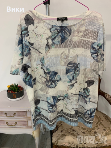 Красива елегантна тениска в размер XL, снимка 7 - Тениски - 44614539