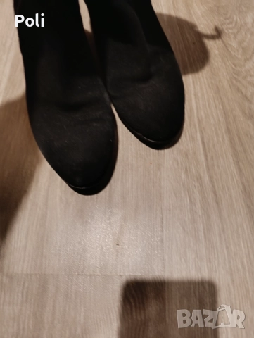 Боти естествен велур , снимка 4 - Дамски боти - 52345653