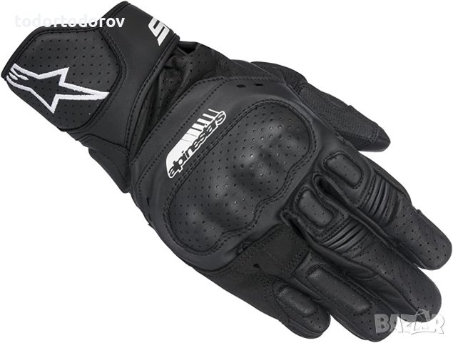 ПРОМОЦИЯ Кожени ръкавици за мотор ALPINESTARS SP-5 BLACK NEW, снимка 1