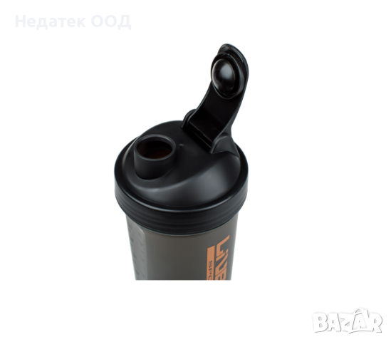  Спортна бутилка, шейкър, черна, 600мл, снимка 2 - Чаши - 44555943