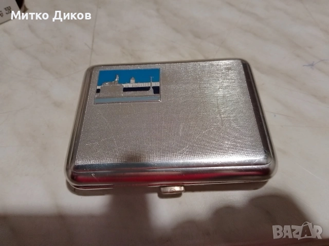 Алуминиева табакера нова от соца СССР Ленинград