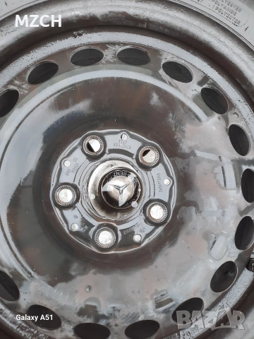 тенекиени джанти с гуми летни за мерцедес , снимка 11 - Гуми и джанти - 54059477