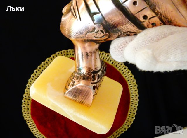 Медна статуетка Нефертити,оникс. , снимка 6 - Статуетки - 42341128