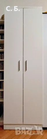 Гардероб бял 7 рафта