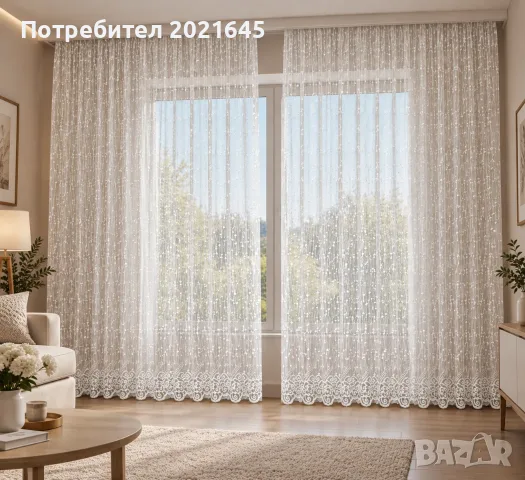 Пердета 2 броя в комплект, снимка 2 - Пердета и завеси - 56513926
