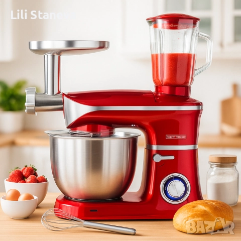 Кухненски робот 3в1 Royalty Line RL-PKM1900.7BG-1900W,6.5L купа,1.5L блендер. , снимка 6 - Кухненски роботи - 51761709