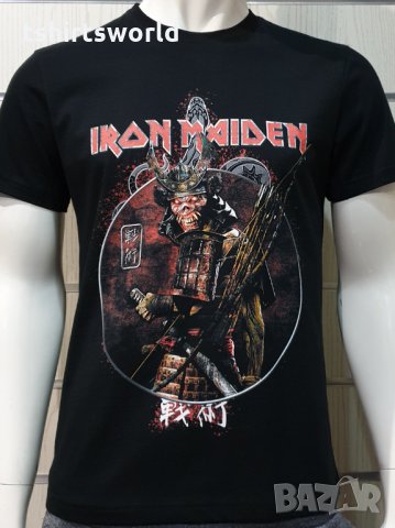 Нова мъжка тениска на музикалната група IRON MAIDEN - Senjutsu Samurai Eddie Snake Death  , снимка 6 - Тениски - 35622768