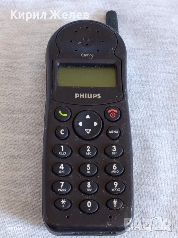 Ретро телефон GSM PHILIPS SAVVY TCD 128 рядък за КОЛЕКЦИЯ ДЕКОРАЦИЯ 51391, снимка 4 - Siemens - 51768307