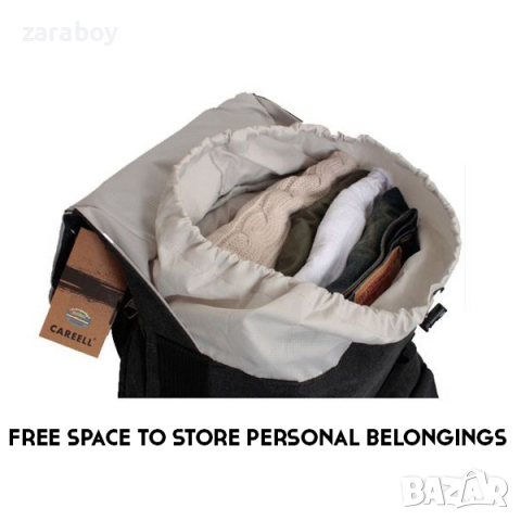 Нова раница за DSLR фотоапарат, обективи и лаптоп CAREELL C003, снимка 6 - Чанти, стативи, аксесоари - 36559535