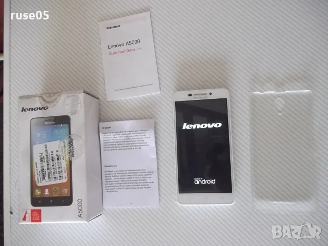 Смартфон "Lenovo A5000" бял работещ