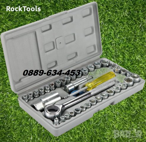 Гедоре в Куфар 40 части с тресточка комплект инструменти инструмент, снимка 3 - Гедорета - 31572979