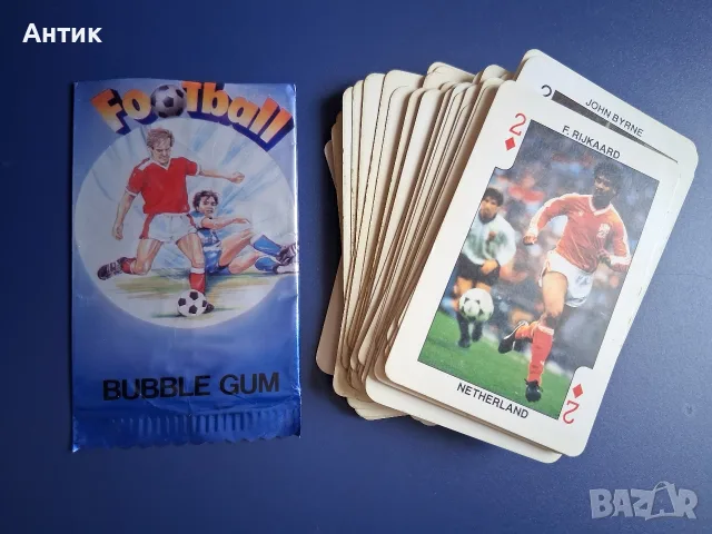 Пълна Колекция Стари Карти от Дъвки Footboll Bubble Gum / 1988 год.